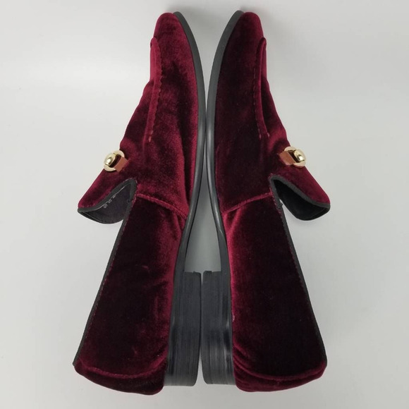 Moretti Black Label Mens Slip On Suede Loafers Shoes Red Size 10 - Picture 6 of 12